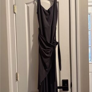 Wilfred Asymmetrical Black Dress